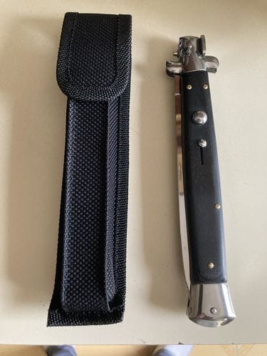Customer photo review of 13" Big Boy Auto Italian Style Stiletto (MASSIVE KNIFE)