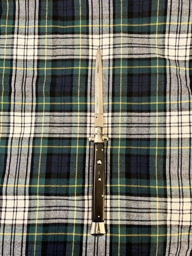 Customer photo review of 13" Big Boy Auto Italian Style Stiletto (MASSIVE KNIFE)