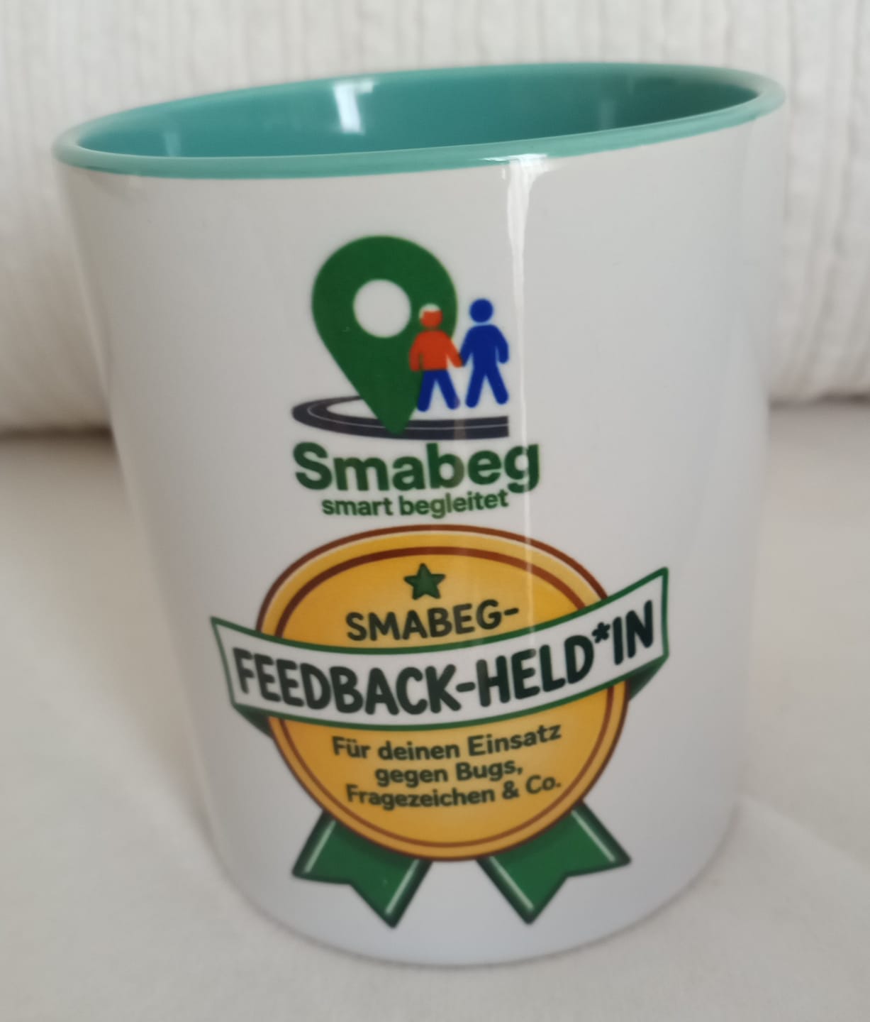 Neon-Tasse Becher Keramik Tasse mit Logo bedruckt 325ml Firmenlogo
