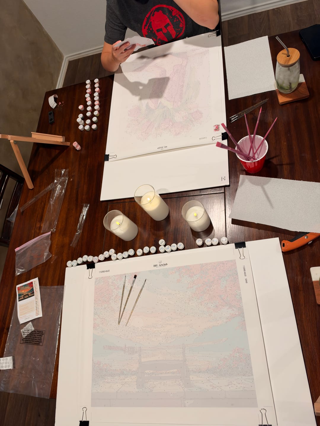 Customer photo review of Shine of Katana | Paint by Number