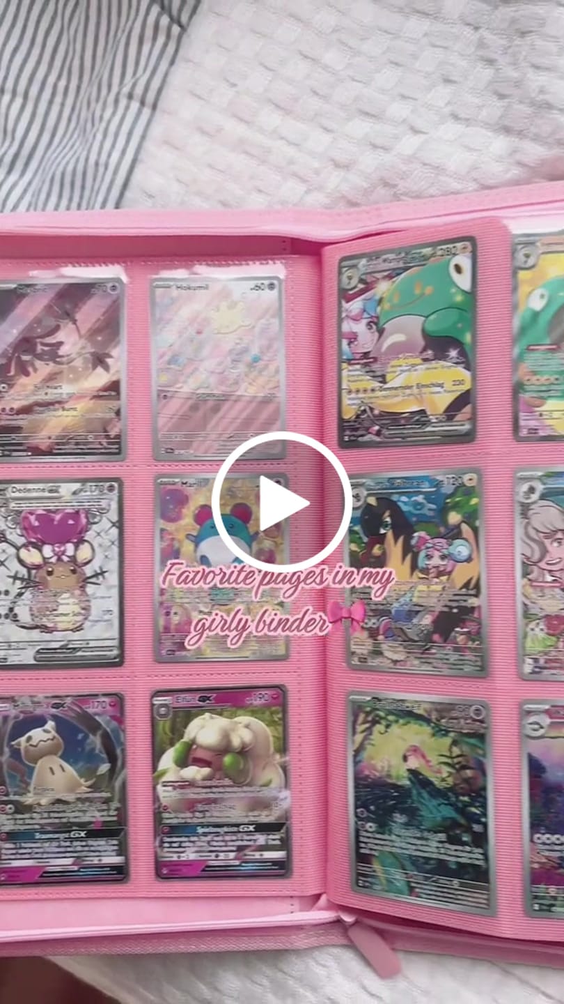 Customer video review of Cherry Blossom - 9-Pocket Trading Card Binder