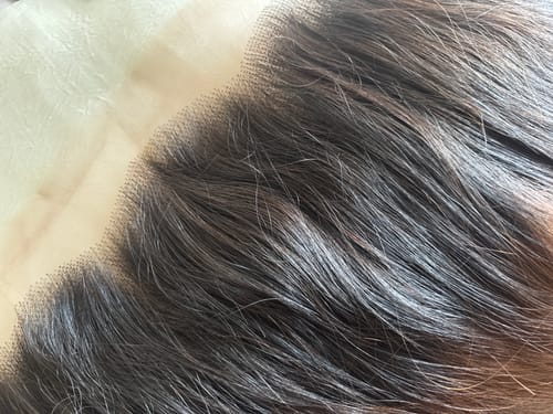 Customer photo review of Vietnamese Super Double Drawn Bone Straight Ombre Chocolate Brown Closure