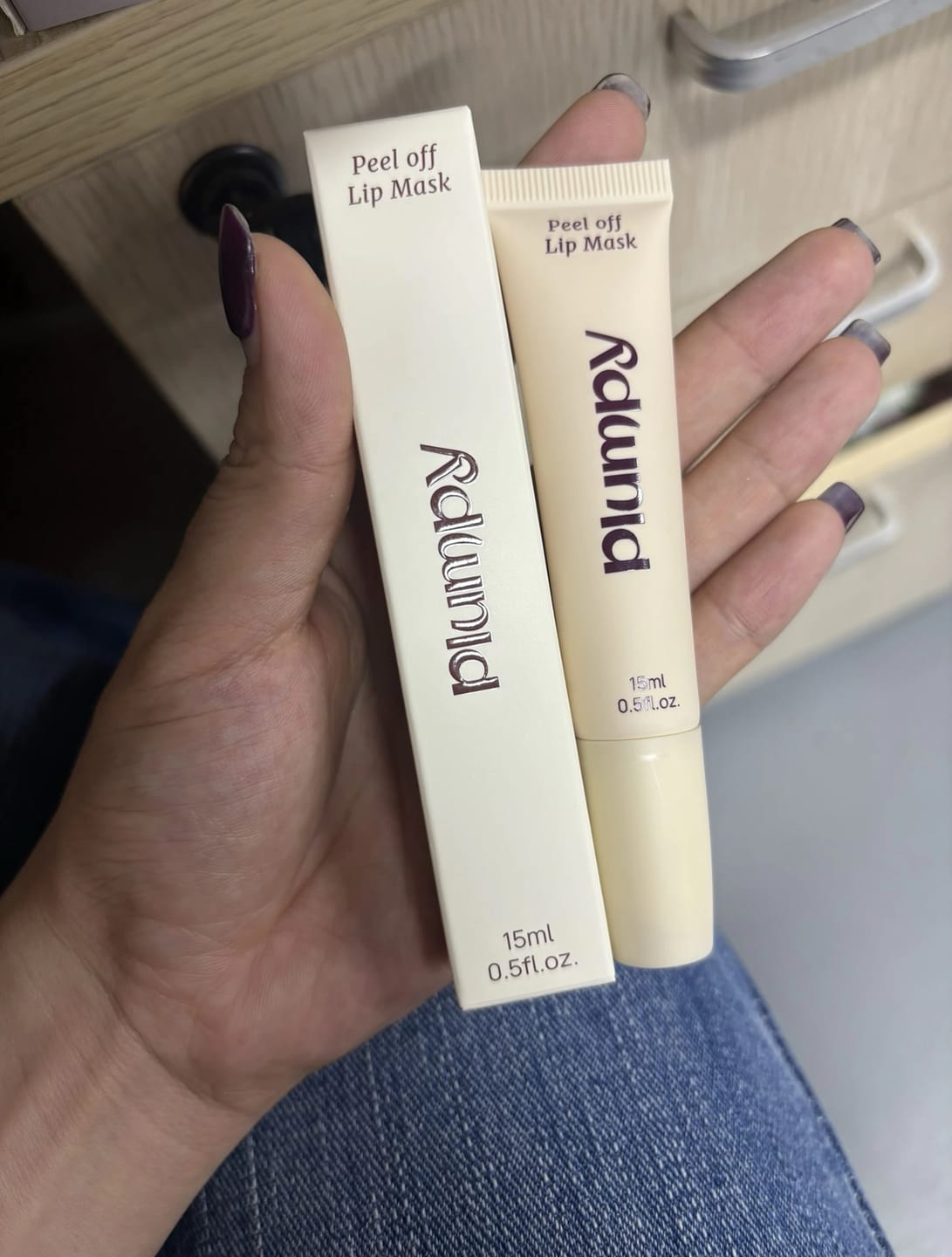 Customer photo review of Korean  Lip-Peel-Off Mask