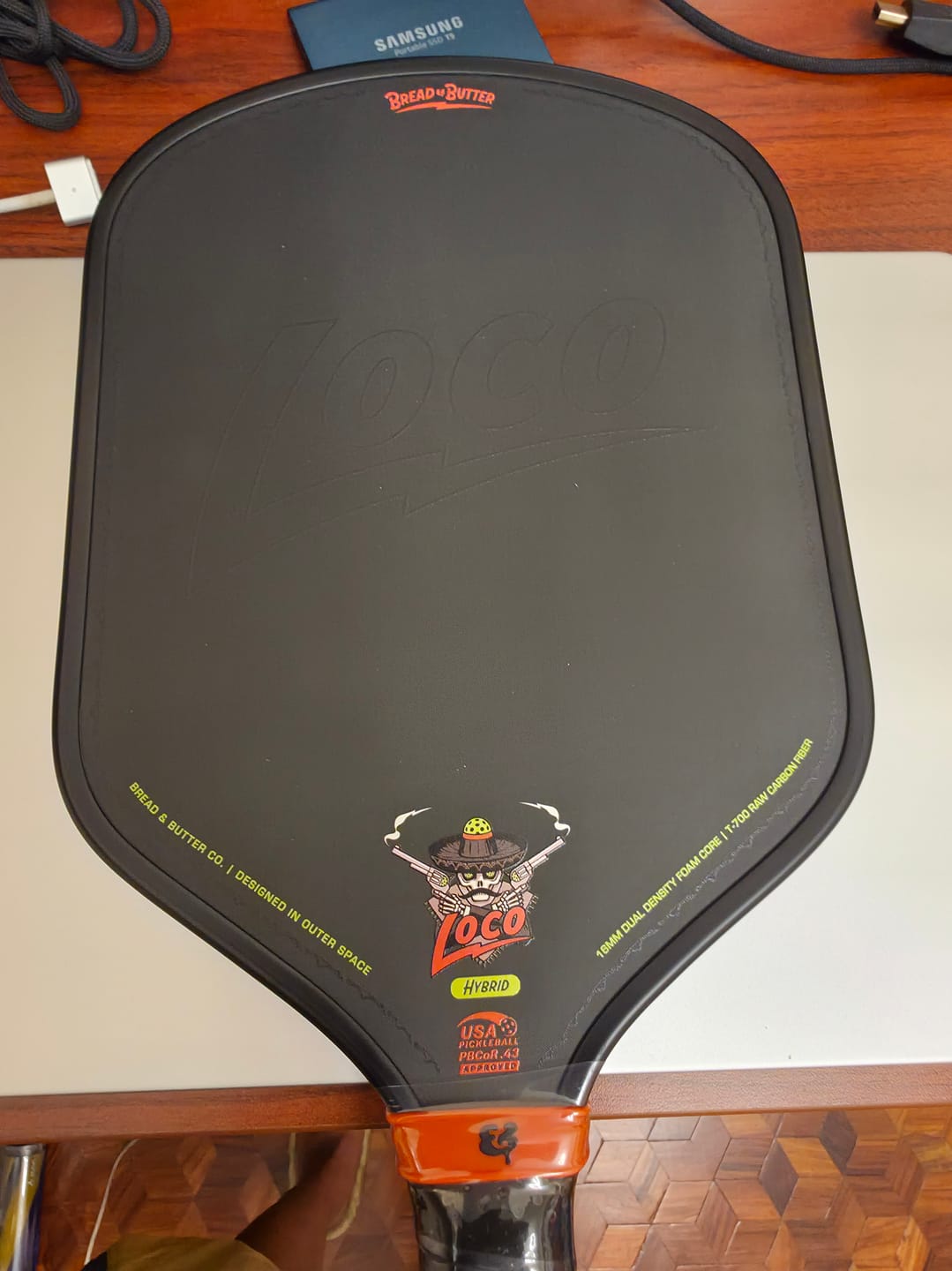 Customer photo review of The Loco 16mm Pickleball Paddle Hybrid