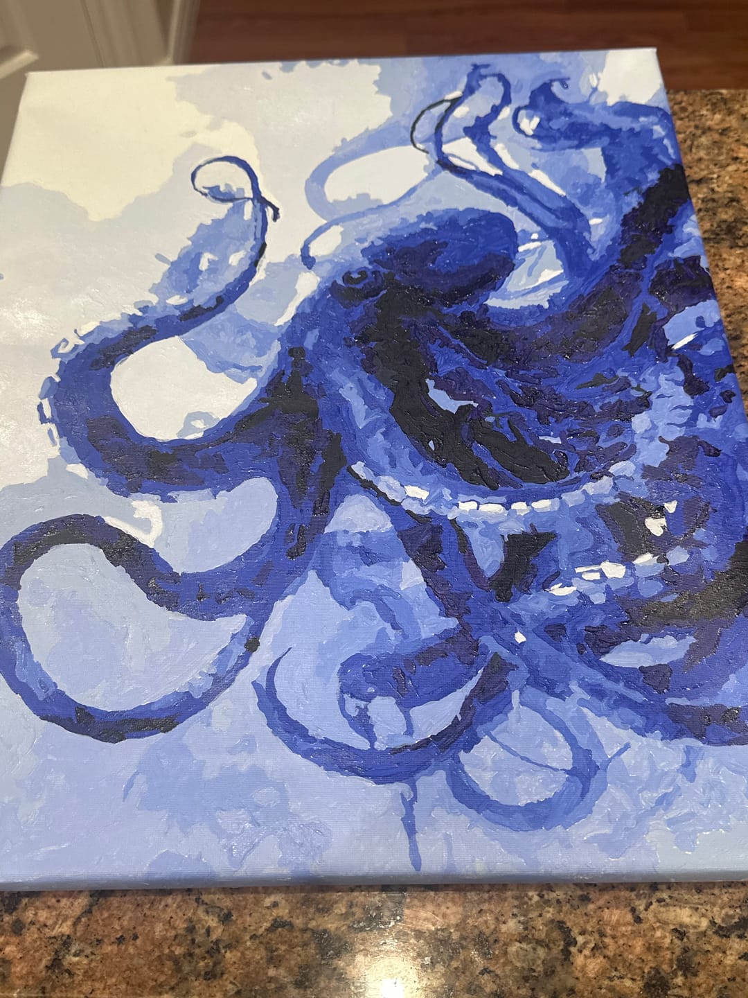 Customer photo review of Sea Creature | Paint by Number