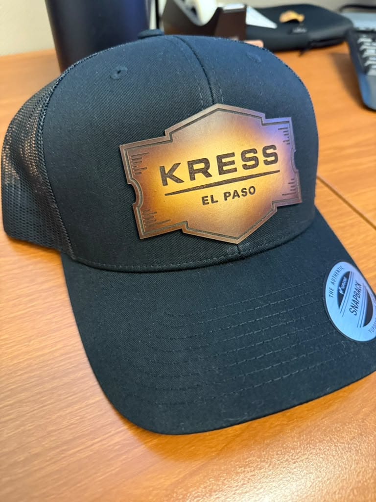 Customer photo review of Premium Custom Leather Patch Hats (Wholesale)