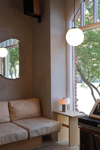 Customer photo review of Auríe Portable Lamp | Aluminium & Hør | 25 cm