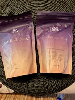 Customer photo review of Organic High Flavanol Cocoa Powder | Purple Cacao Powder | 25% Fat