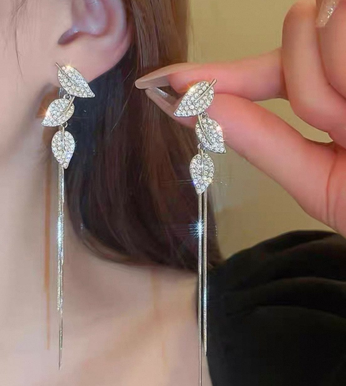 Customer photo review of Marlene Earrings