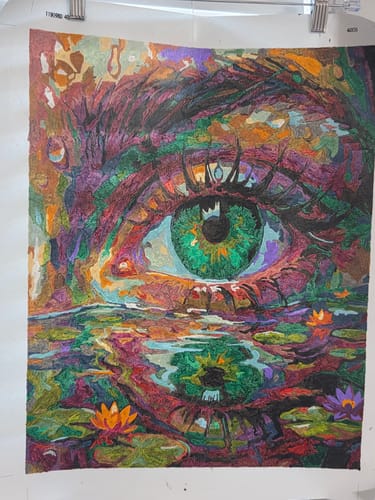 Customer photo review of Eye of the Water Garden l (Paint by Numbers)