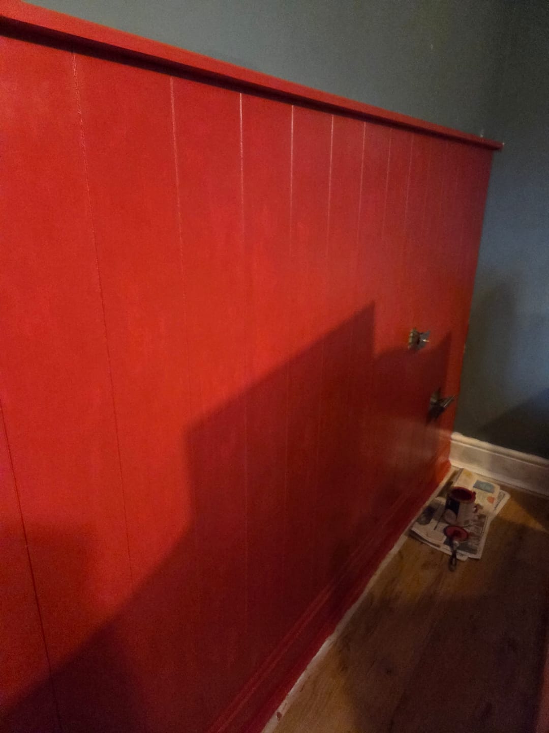 Customer photo review of Cut-to-Size Paintable MDF Wall Panels