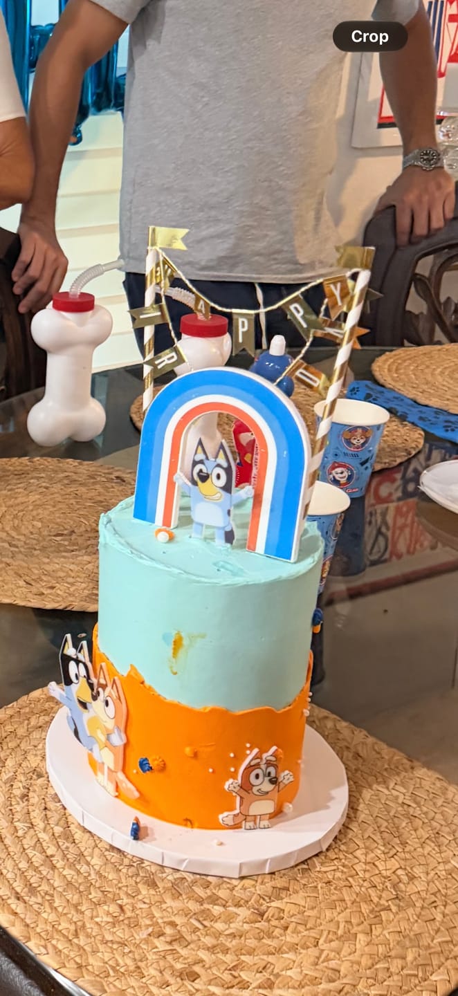 Customer photo review of Paw-some Bluey Cake 🐾💙