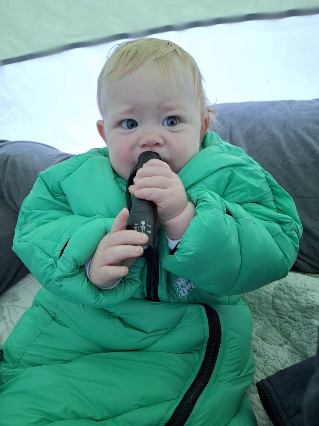 Customer photo review of Big Mo Kids Sleeping Bag (18-36 months)