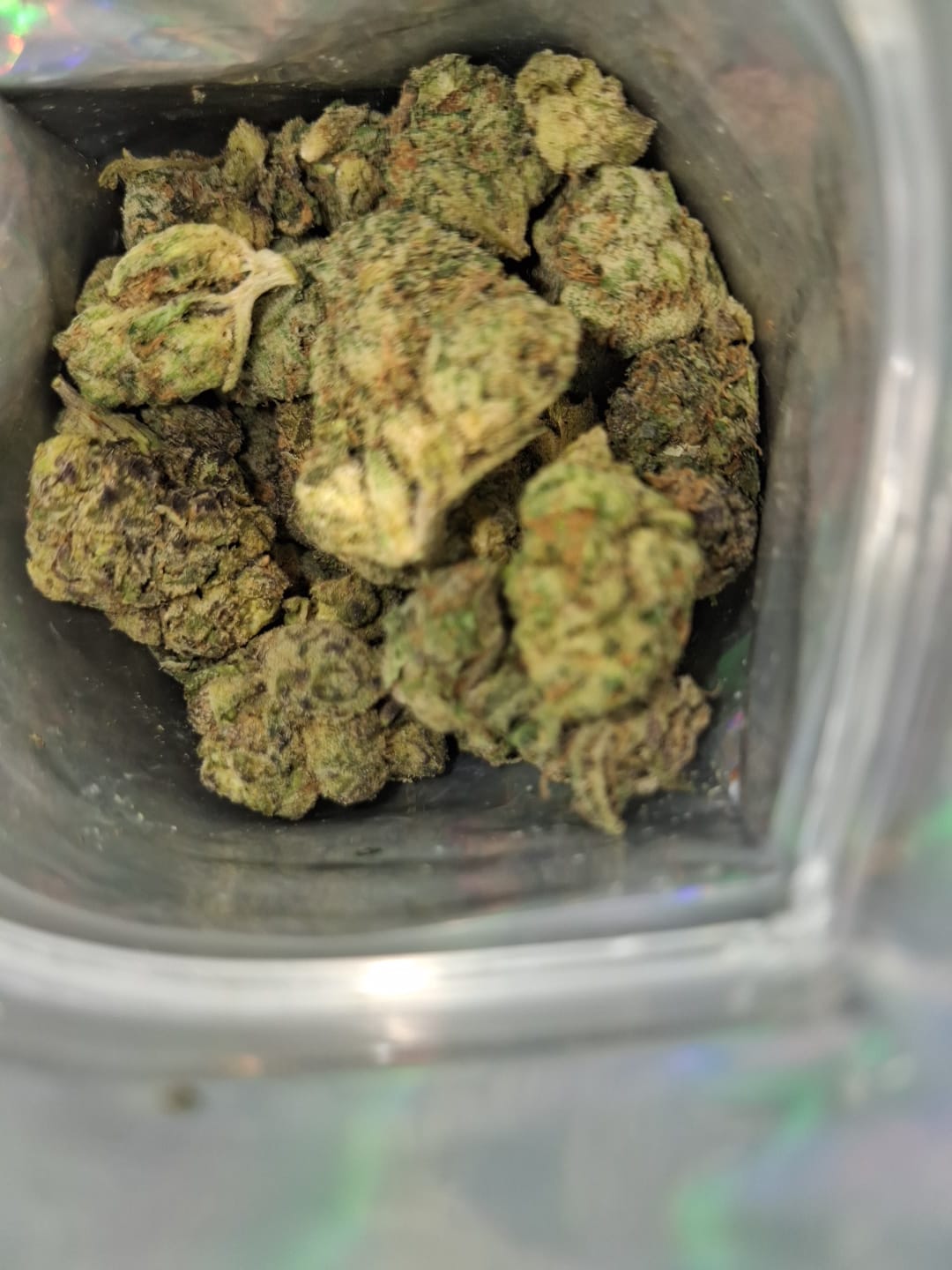Customer photo review of Glitter Bomb THCa Smalls (Half-Price Wholesale Clearance)