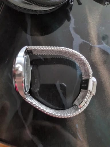 Customer photo review of Garmin 18/20/22/24mm Quick Release Shark Mesh Steel Band