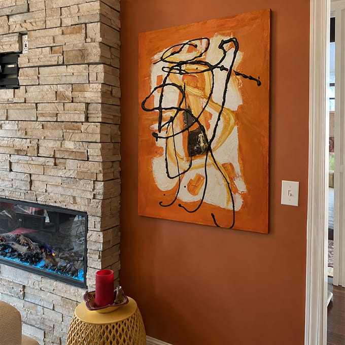 Customer photo review of Pollock Art #JA019