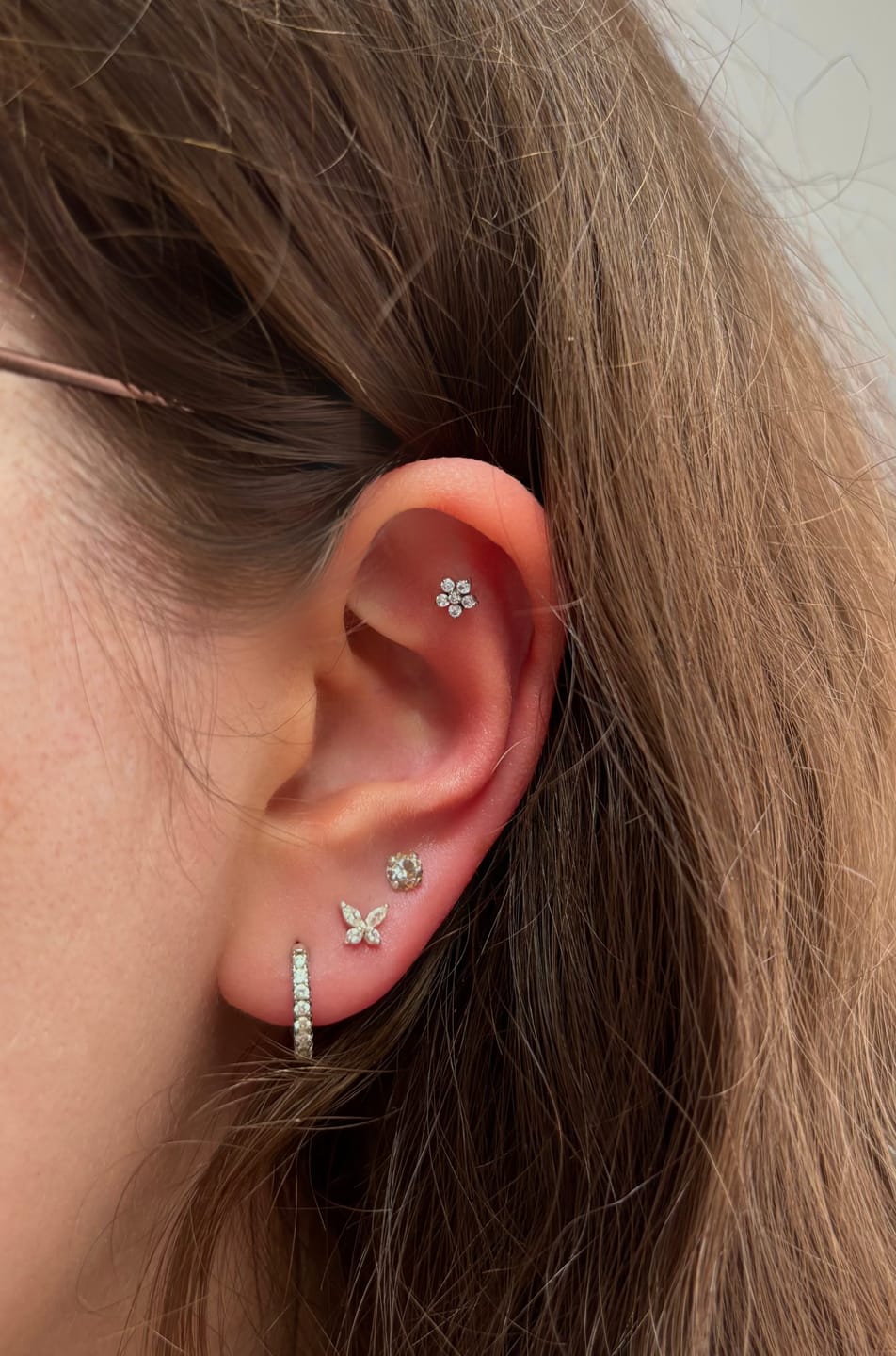 Customer photo review of Flower Piercing | Titan