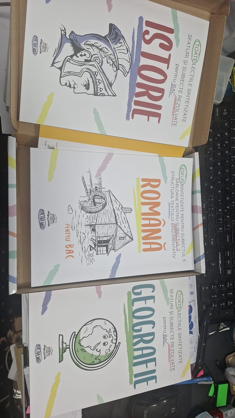 Customer photo review of Pachet Bacalaureat (Română + Istorie + Geografie) Bacademia