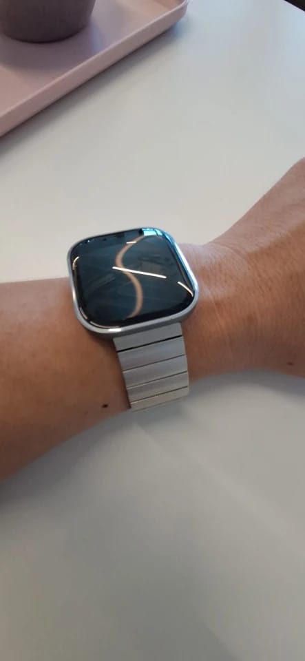 Customer photo review of Garmin 18/20/22mm Quick Release Brushed Stainless Steel Bracelet