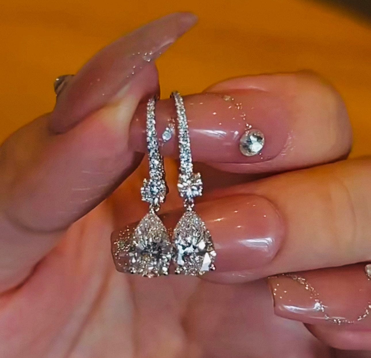 Customer photo review of Amity Earrings