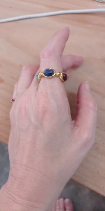 Customer photo review of Vintage Agate Ring