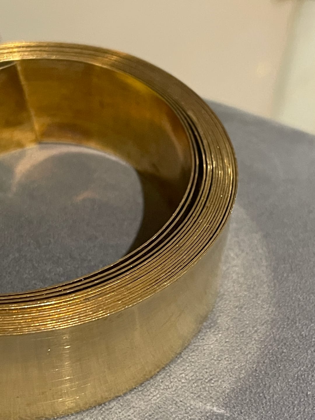 Customer photo review of Pure Brass Metal Strip – Vastu Remedy for South-West Cut & Earth Element Stability | Ideal for Floors, Walls & Structural Defects | 1 mm Thickness | 8-100 Ft Lengths