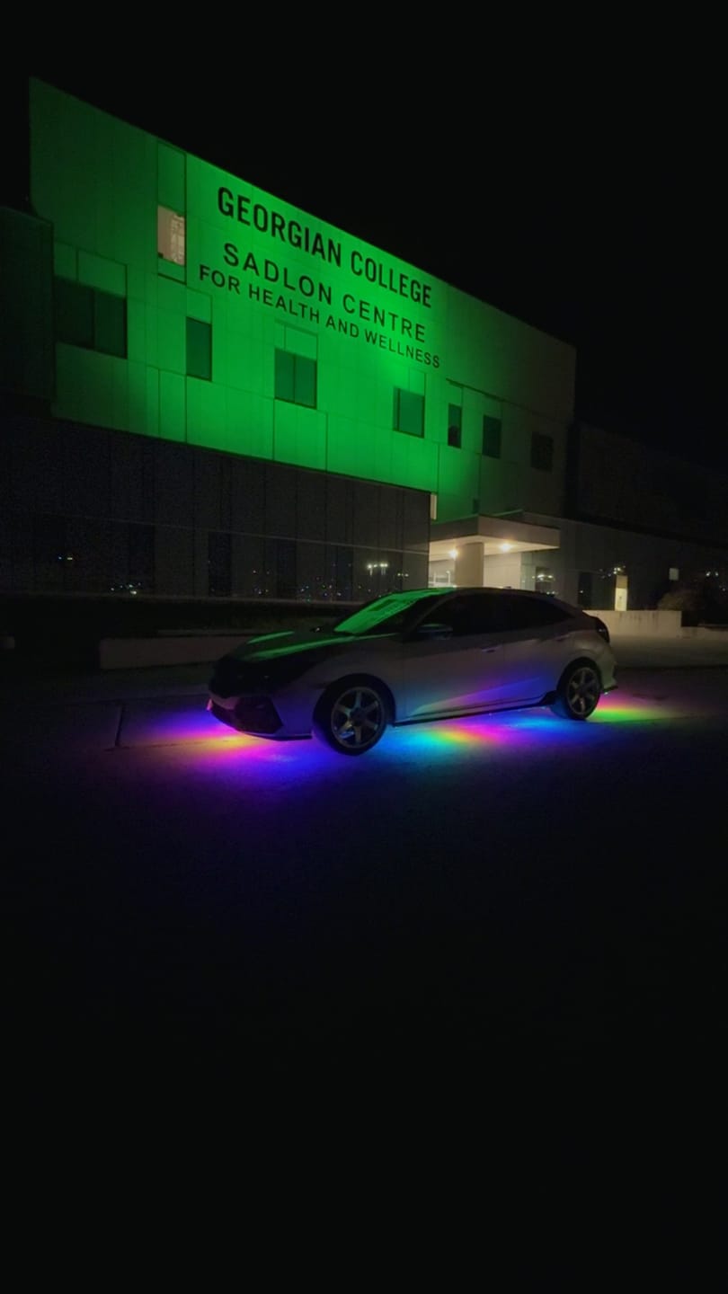 Customer photo review of ELGlow® Universal Car Underglow Kit