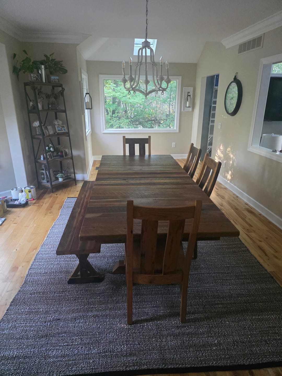 Customer photo review of 5-Light Distressed White Shabby Chic Candle Style Chandelier