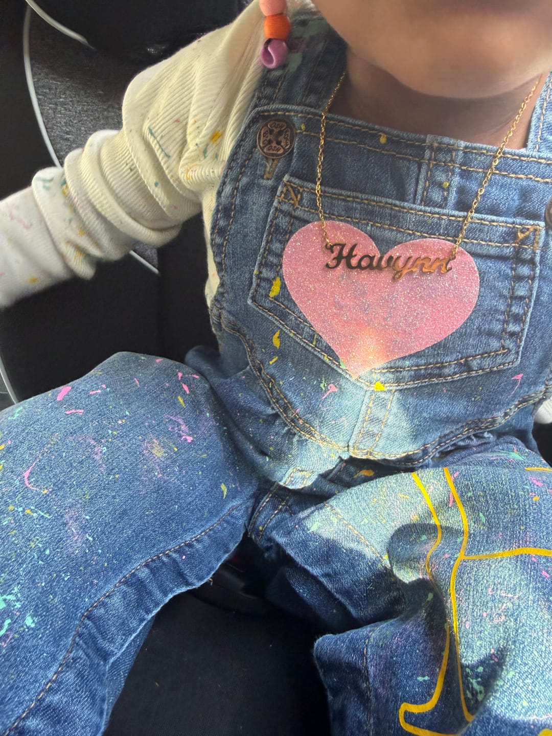 Customer photo review of Kids Custom Name Necklace