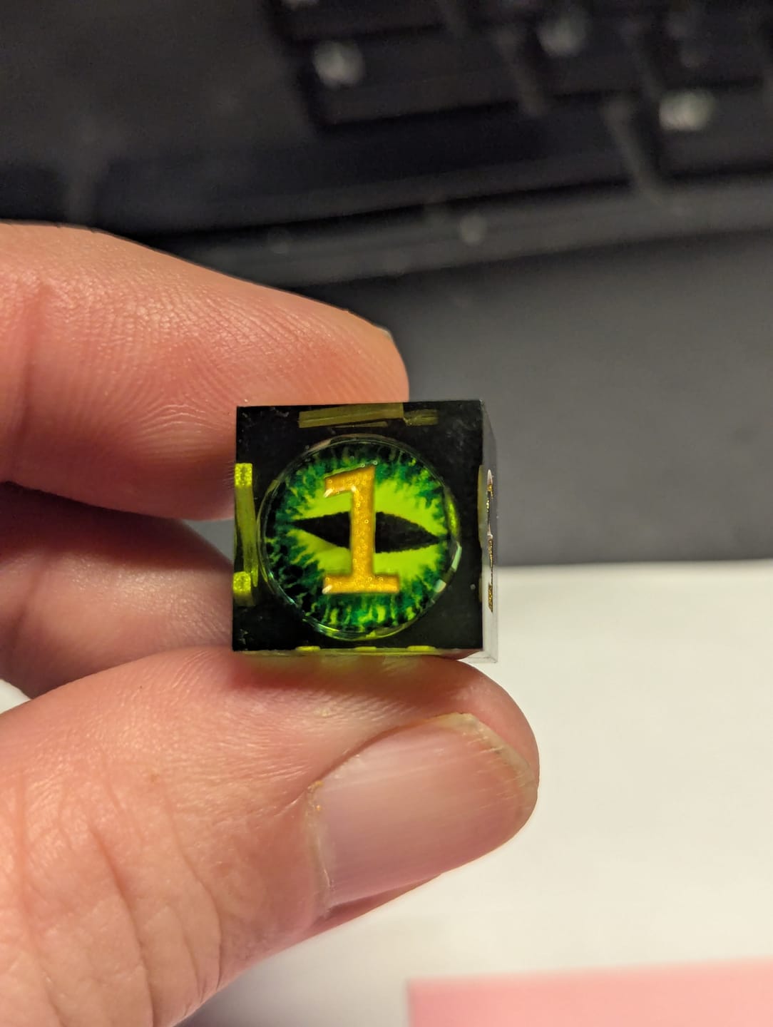 Customer photo review of Joe Bob Briggs Last Drive-In VHS Demon Dice | Limited Edition Charity Dice!