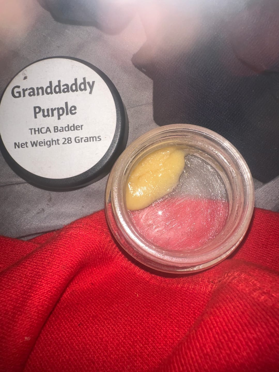Customer photo review of Granddaddy Purple | THCA Badder