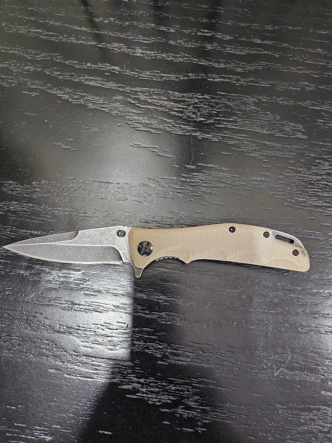Customer photo review of Fox Knives MANDATORY FUN Folding Pocket Knife Stainless Steel UNI 8Cr13MoV