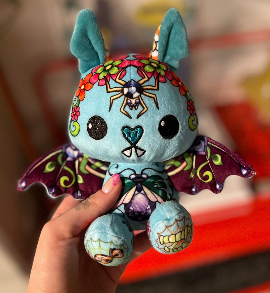 Customer photo review of Sapphire the Bat Plushie