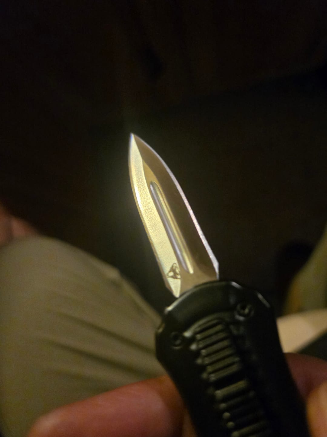Customer photo review of VT Black Rocket Mini OTF Knife