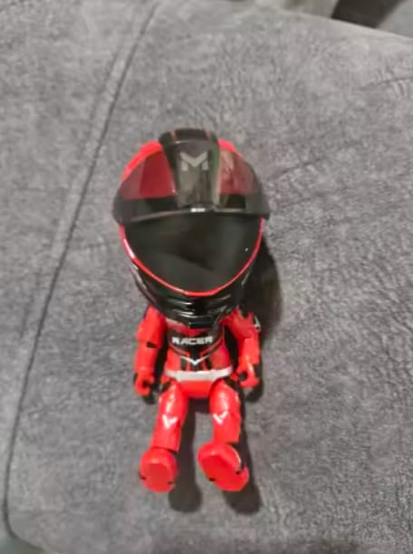 Customer photo review of Mini Helmet That Transforms Into a Rider