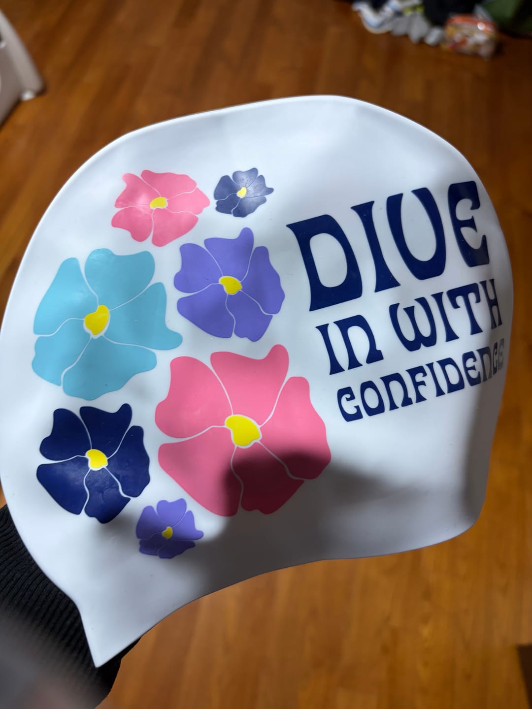 Customer photo review of JAYD Swim Cap - Dive In with Confidence