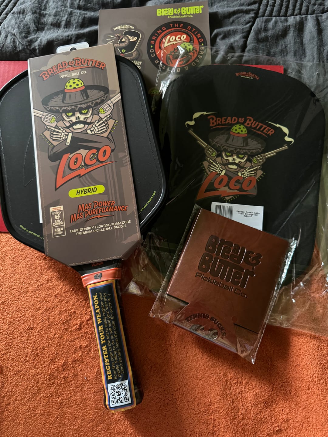 Customer photo review of The Loco 16mm Pickleball Paddle Hybrid