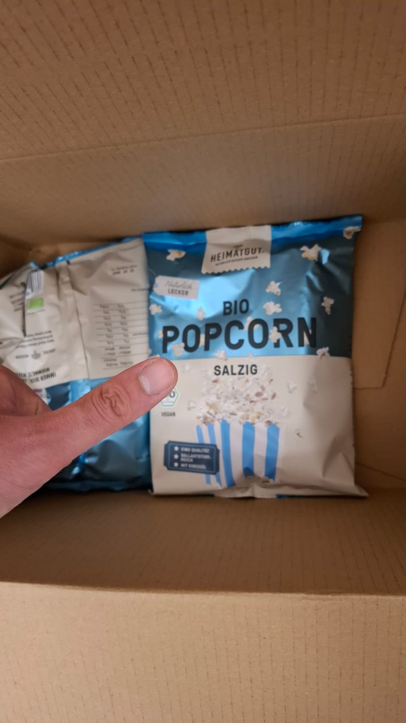 Customer photo review of Bio Popcorn Salzig