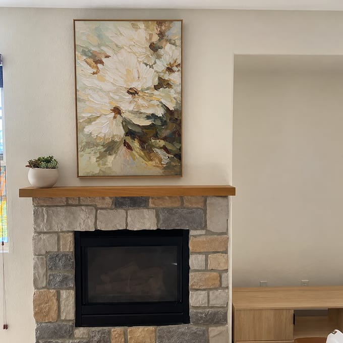 Customer photo review of Flower & Tree Abstract Textured Canvas # FT 380