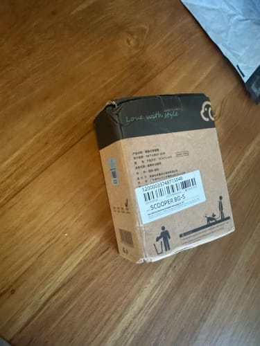 Customer photo review of ZoomScoop - Portable Walk Scooper