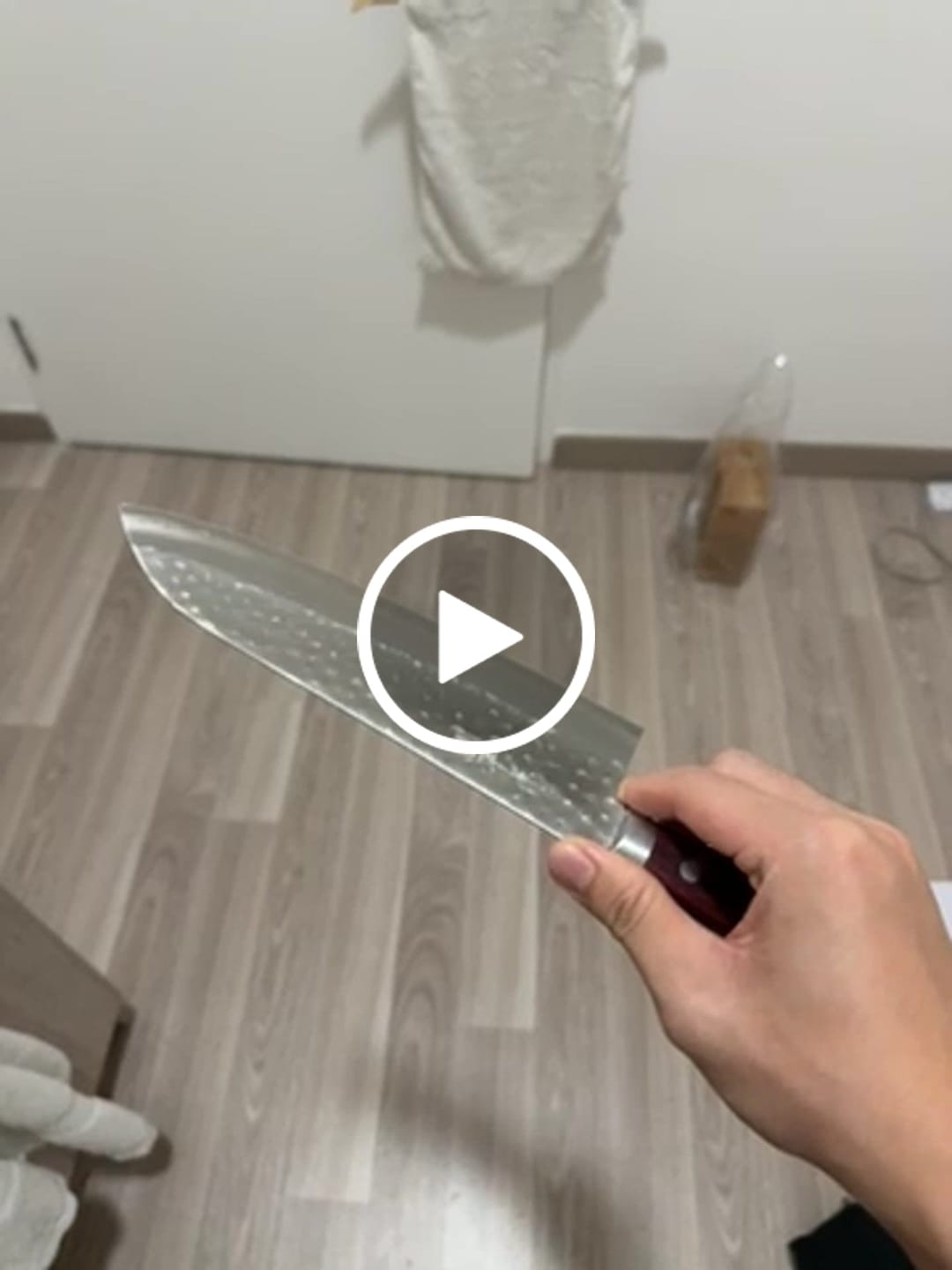 Customer video review of Masutani Tsuchime Gyuto 180 mm