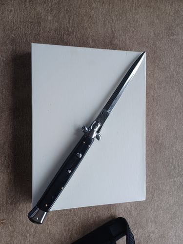 Customer photo review of 13" Big Boy Auto Italian Style Stiletto (MASSIVE KNIFE)