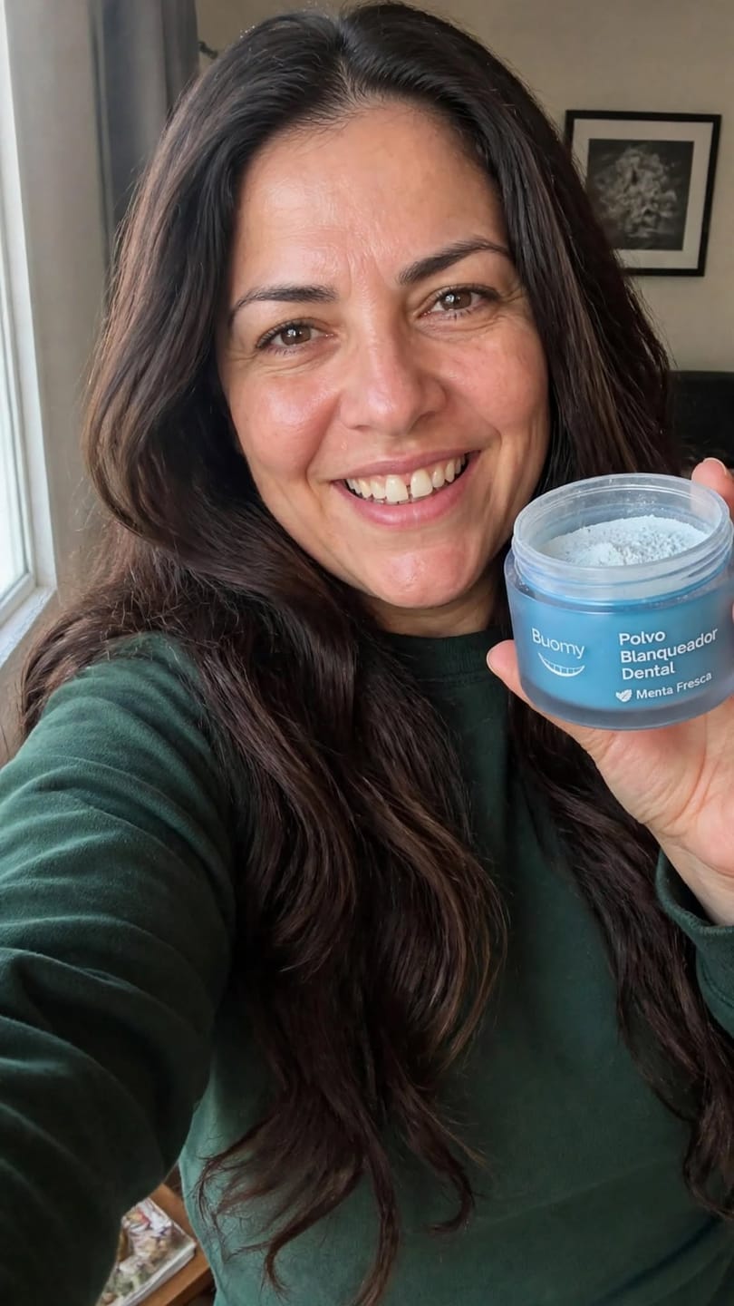 Customer photo review of Polvo Blanqueador Dental Buomy