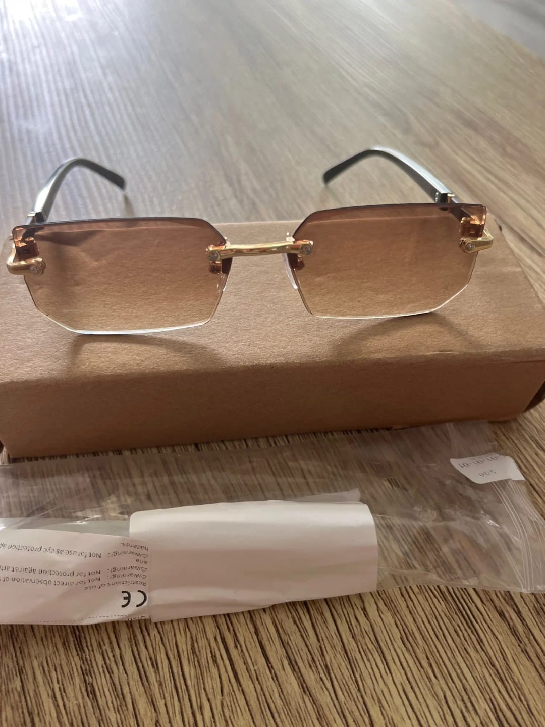 Customer photo review of Amber Rimless | New.