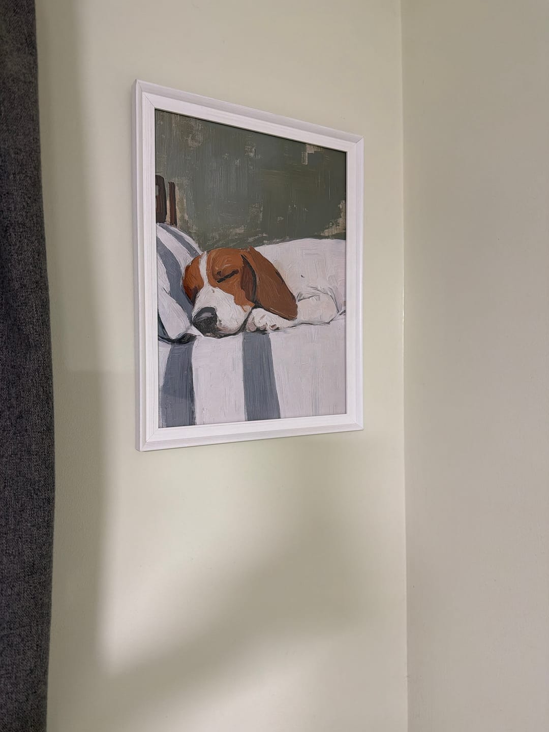 Customer photo review of Basset Hound Dog Print