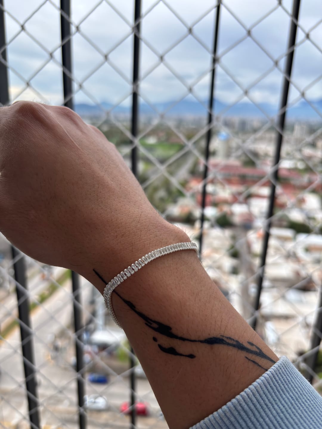 Customer photo review of Pulsera Tennis Rectangular 4MM