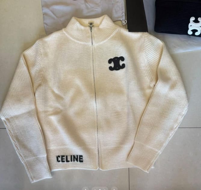 Customer photo review of Celine 2026 Zip Cardigan Wool