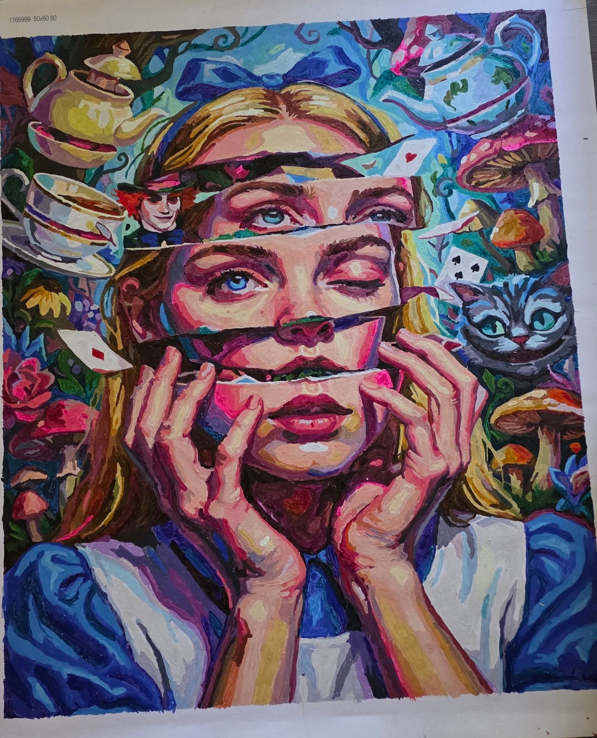 Customer photo review of Wonderland Alice Magic (80 Color Paint by Numbers)