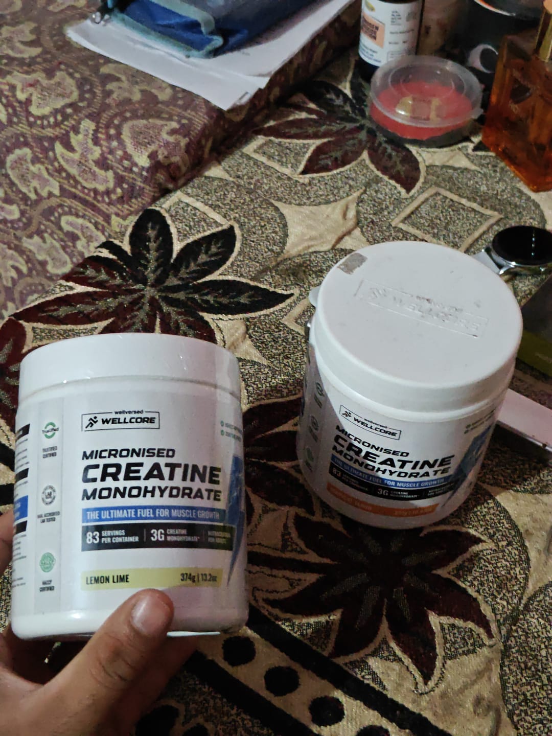Customer photo review of Wellcore - Pure Micronised Creatine Monohydrate | Lemon Lime (374g, 83 servings)