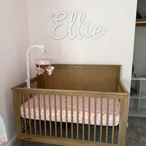 Customer photo review of Personalized Wooden Name Sign with LIVE PREVIEW